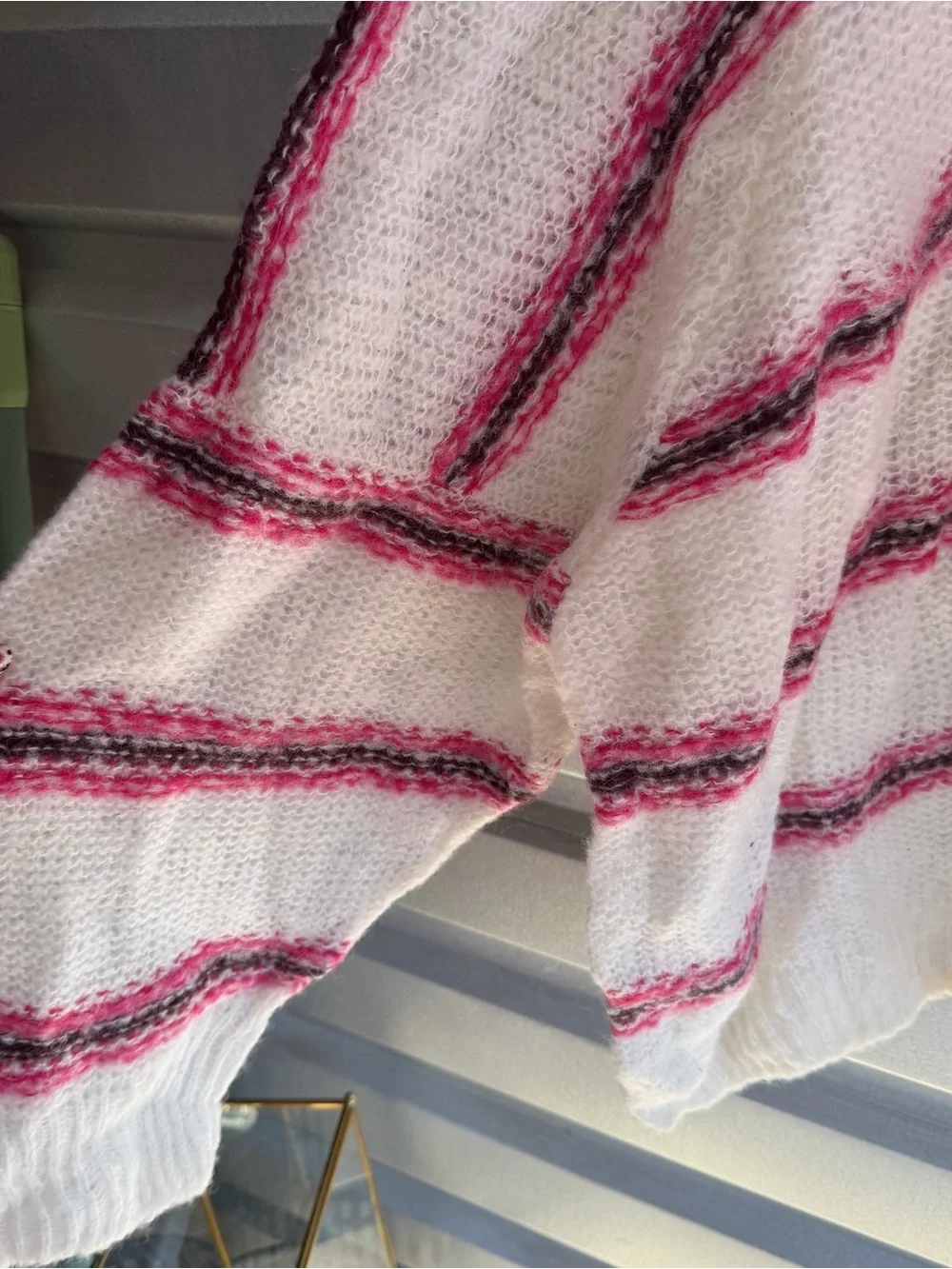 Free People NWT Hockley Stripe Sweater Evening Cream